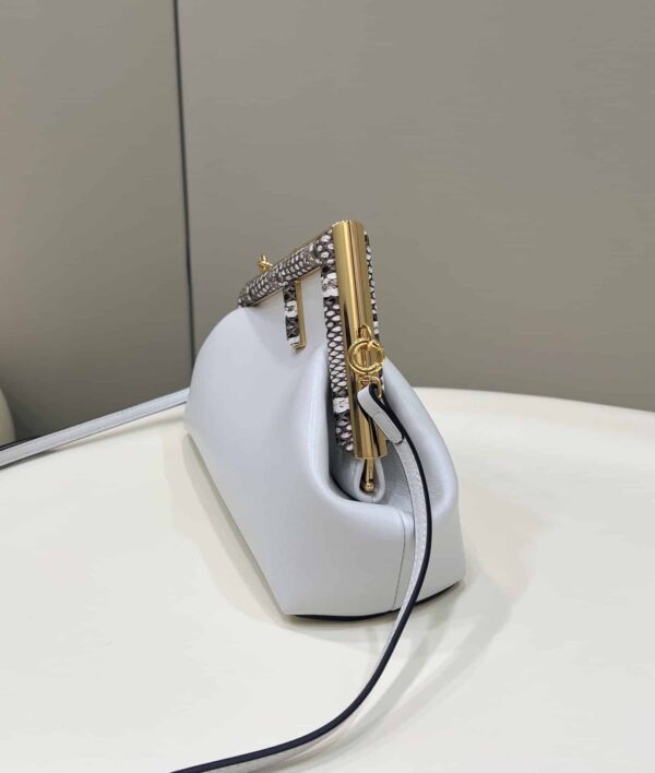 1:1 Replica Fendi First Small White For Women, Women's HandBags, Shoulder And Crossbody Bags 10.2in/26cm FF 8BP129