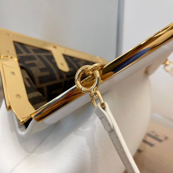1:1 Replica Fendi First Small White For Women, Women's HandBags, Shoulder And Crossbody Bags 10.2in/26cm FF 8BP129ABVEF1C76