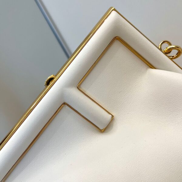 1:1 Replica Fendi First Small White For Women, Women's HandBags, Shoulder And Crossbody Bags 10.2in/26cm FF 8BP129ABVEF1C76