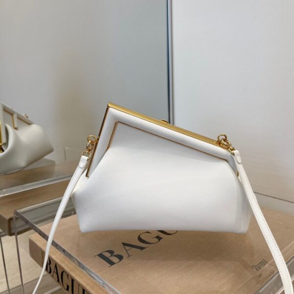 1:1 Replica Fendi First Small White For Women, Women's HandBags, Shoulder And Crossbody Bags 10.2in/26cm FF 8BP129ABVEF1C76