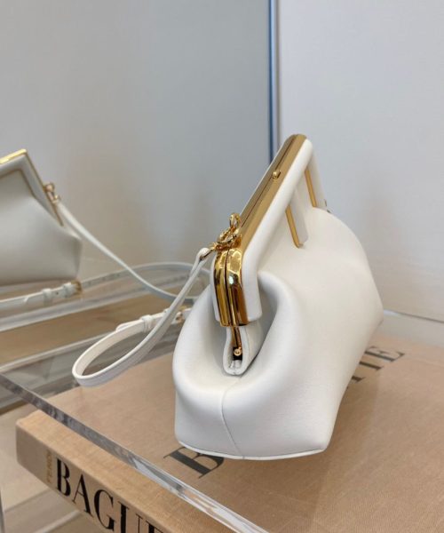 1:1 Replica Fendi First Small White For Women, Women's HandBags, Shoulder And Crossbody Bags 10.2in/26cm FF 8BP129ABVEF1C76