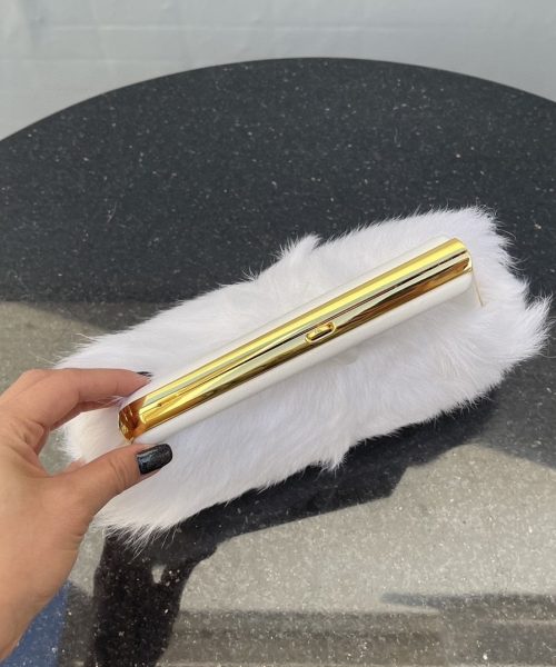 1:1 Replica Fendi First Small White Fox Fur Bag For Woman 26cm/10in