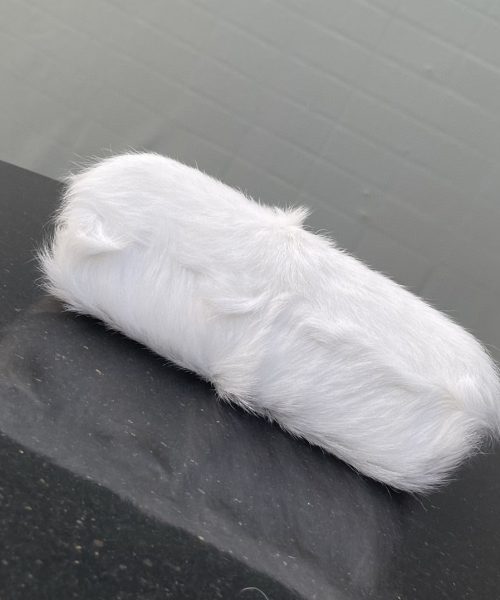 1:1 Replica Fendi First Small White Fox Fur Bag For Woman 26cm/10in