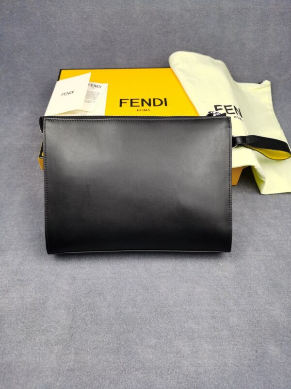 Fendi Flat Pouch Black For Men 27cm/10.5in FF