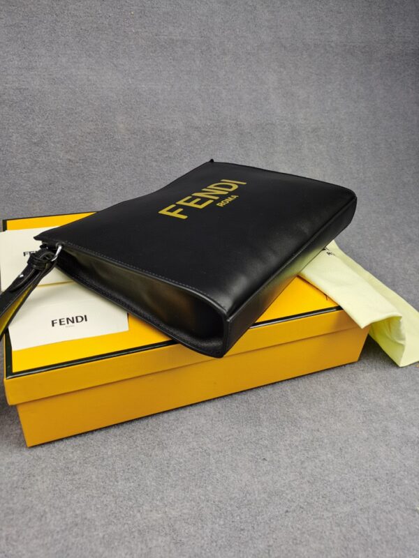 Fendi Flat Pouch Black For Men 27cm/10.5in FF