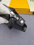 1:1 Replica Fendi Flat Pouch Black For Men 27cm/10.5in FF