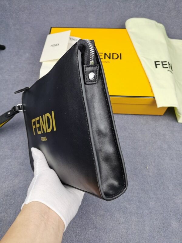 Fendi Flat Pouch Black For Men 27cm/10.5in FF