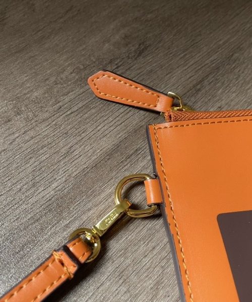 1:1 Replica Fendi Flat Pouch Brown Large Pouch Bag For Woman 34cm/13in 8N0178AC9LF0QVK