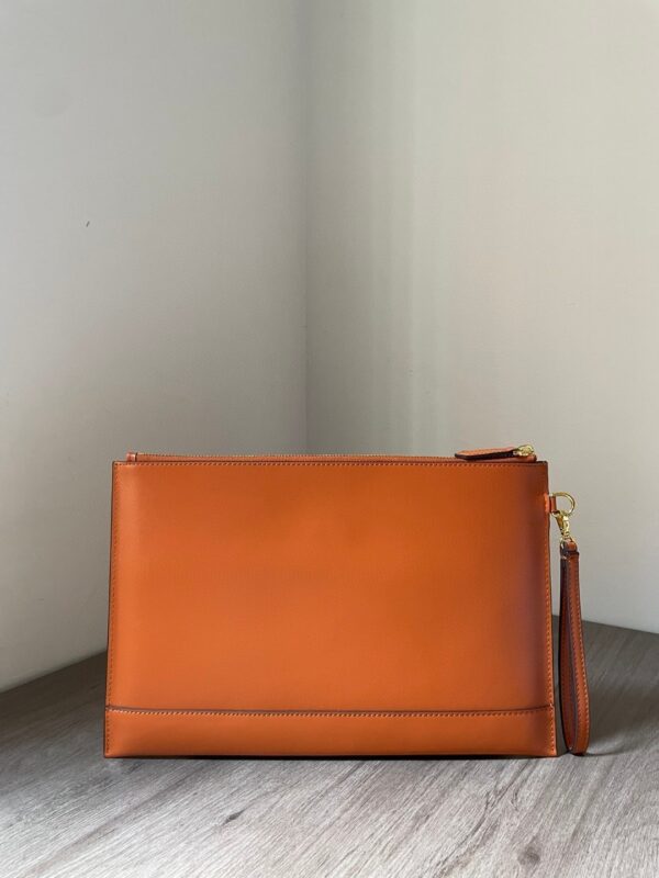 1:1 Replica Fendi Flat Pouch Brown Large Pouch Bag For Woman 34cm/13in 8N0178AC9LF0QVK
