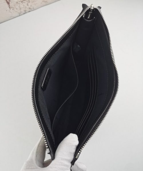 1:1 Replica Fendi Flat Pouch In Black For Men 27cm/10.5in FF 7VA491AFBFF0GXN