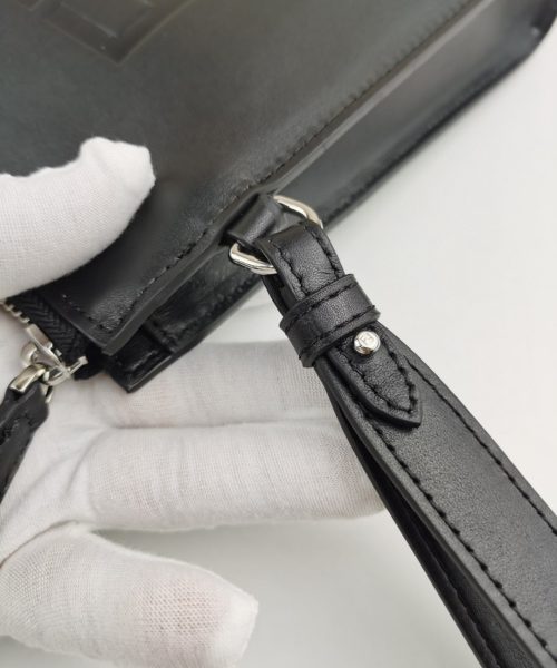 1:1 Replica Fendi Flat Pouch In Black For Men 27cm/10.5in FF 7VA491AFBFF0GXN