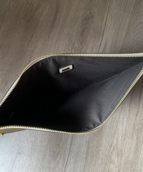 1:1 Replica Fendi Flat Pouch White Large Pouch Bag For Woman 34cm/13in 8N0178AC9LF0K7E