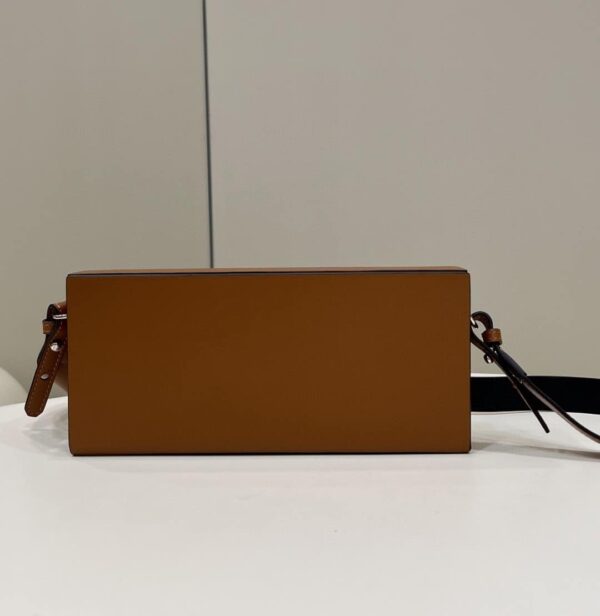 1:1 Replica Fendi Horizontal Box Brown Bag For Woman 10.5cm/4in