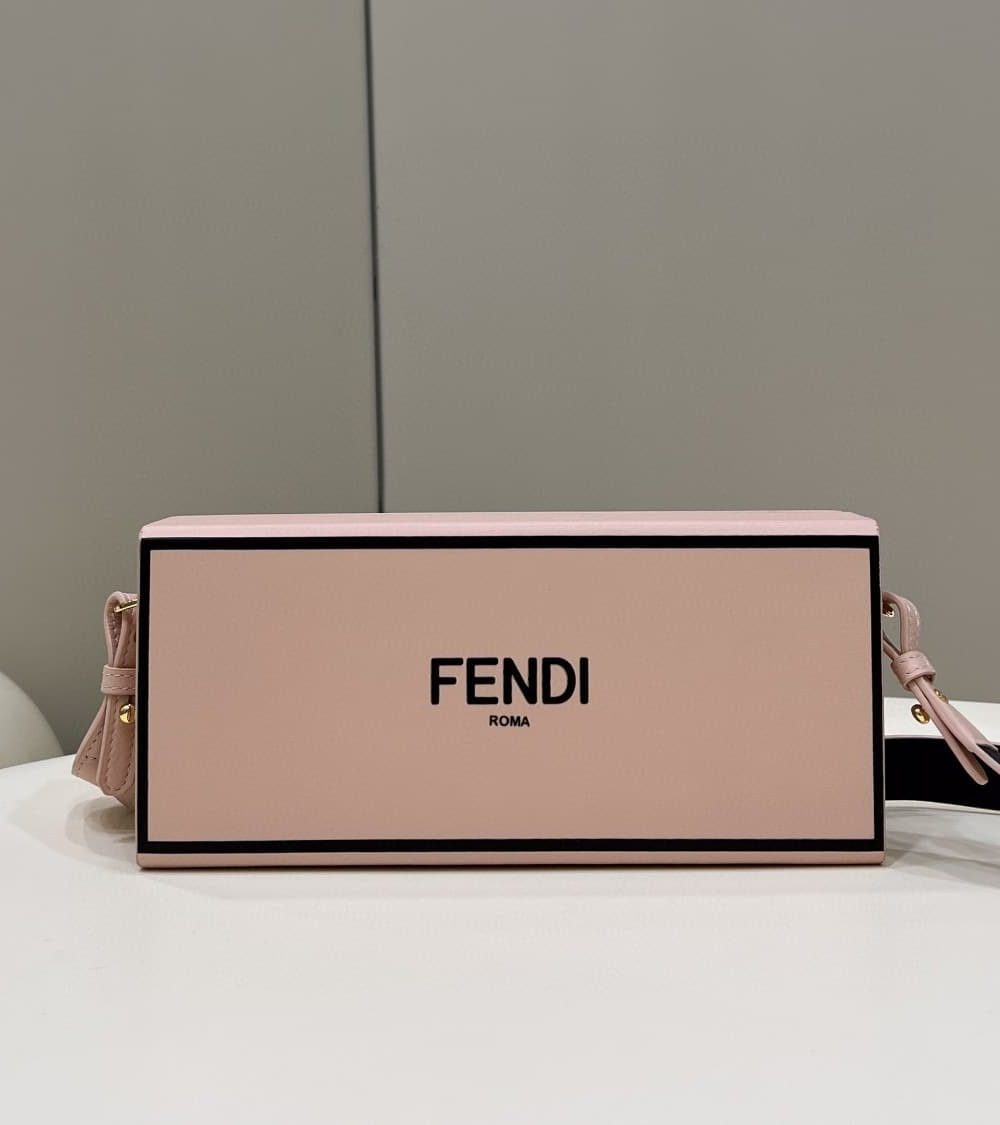1:1 Replica Fendi Horizontal Box Pink Bag For Woman 10.5cm/4in