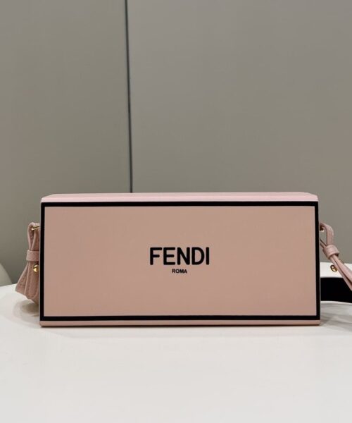 1:1 Replica Fendi Horizontal Box Pink Bag For Woman 10.5cm/4in