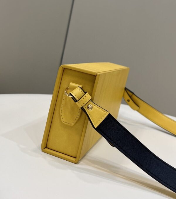 1:1 Replica Fendi Horizontal Box Yellow Bag For Woman 10.5cm/4in 7VA520ADP6F1CIA