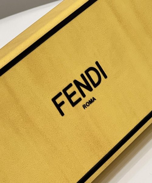 1:1 Replica Fendi Horizontal Box Yellow Bag For Woman 10.5cm/4in 7VA520ADP6F1CIA
