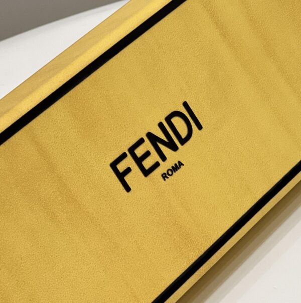 1:1 Replica Fendi Horizontal Box Yellow Bag For Woman 10.5cm/4in 7VA520ADP6F1CIA