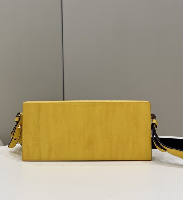 1:1 Replica Fendi Horizontal Box Yellow Bag For Woman 10.5cm/4in 7VA520ADP6F1CIA