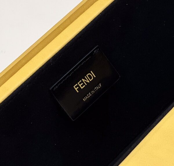 1:1 Replica Fendi Horizontal Box Yellow Bag For Woman 10.5cm/4in 7VA520ADP6F1CIA