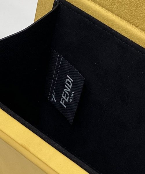 1:1 Replica Fendi Horizontal Box Yellow Bag For Woman 10.5cm/4in 7VA520ADP6F1CIA