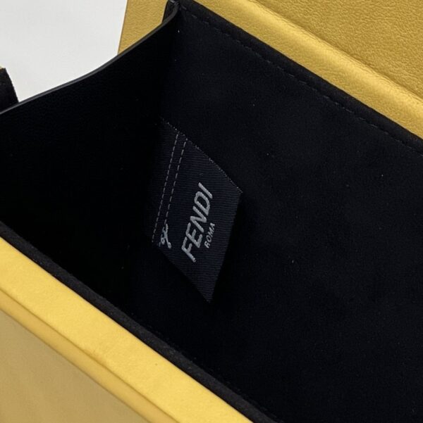 1:1 Replica Fendi Horizontal Box Yellow Bag For Woman 10.5cm/4in 7VA520ADP6F1CIA