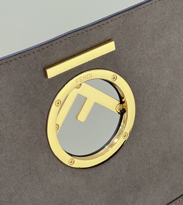1:1 Replica Fendi Kan I F Medium Brown Bag For Woman 18cm/7in 8BT284A651F13VK