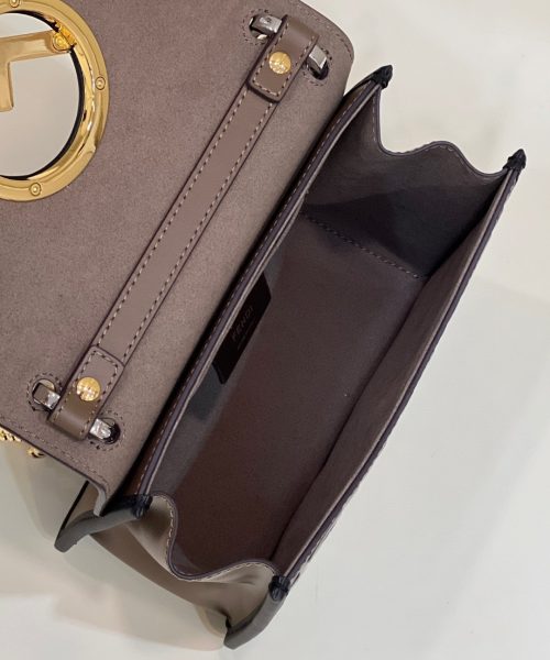 1:1 Replica Fendi Kan I F Small Brown Bag For Woman 15cm/5.5in 8BT286A651F13VK