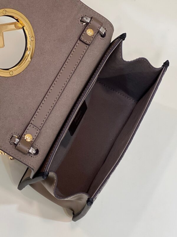 1:1 Replica Fendi Kan I F Small Brown Bag For Woman 15cm/5.5in 8BT286A651F13VK