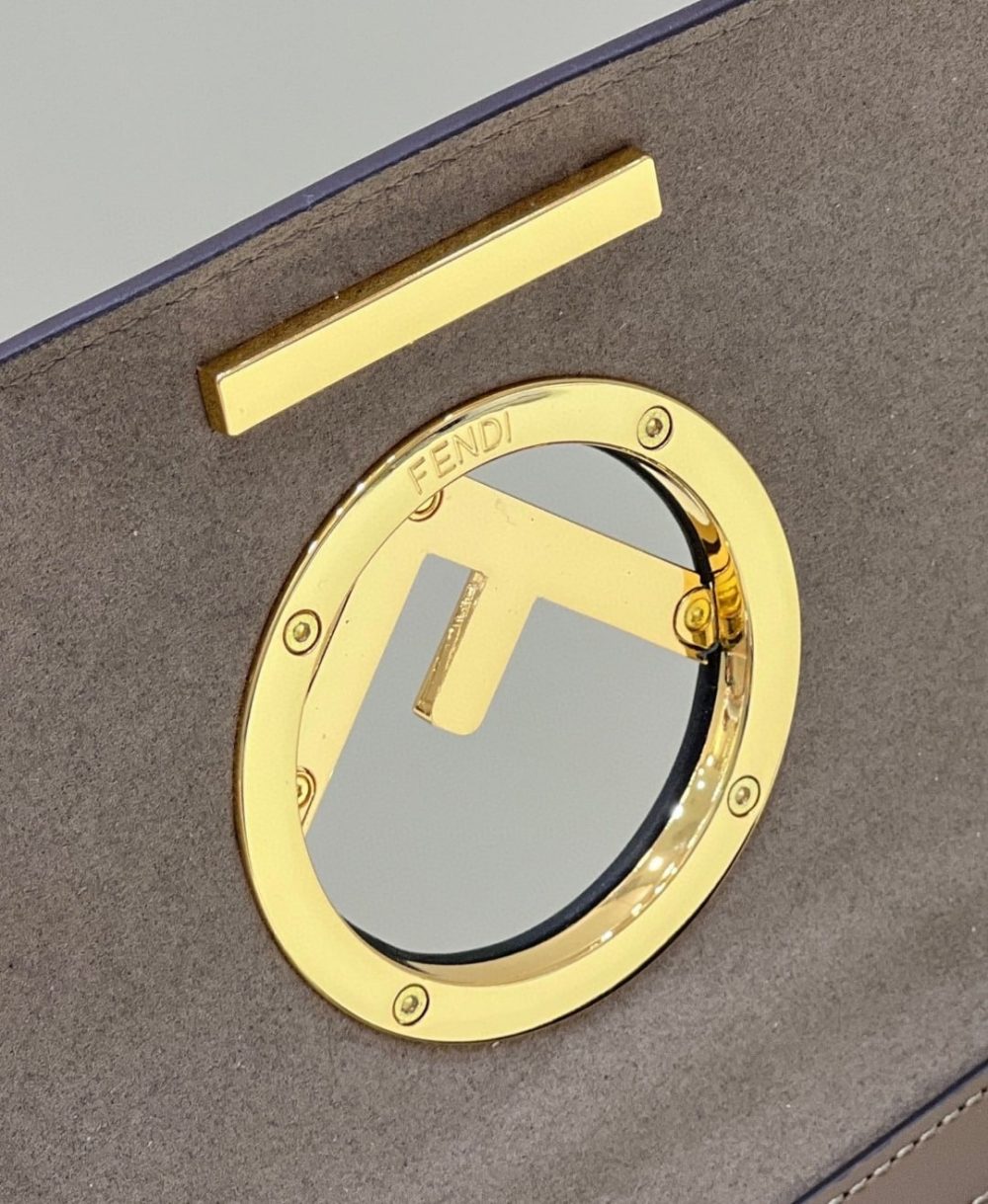 1:1 Replica Fendi Kan I F Small Brown Bag For Woman 15cm/5.5in 8BT286A651F13VK - Image 4