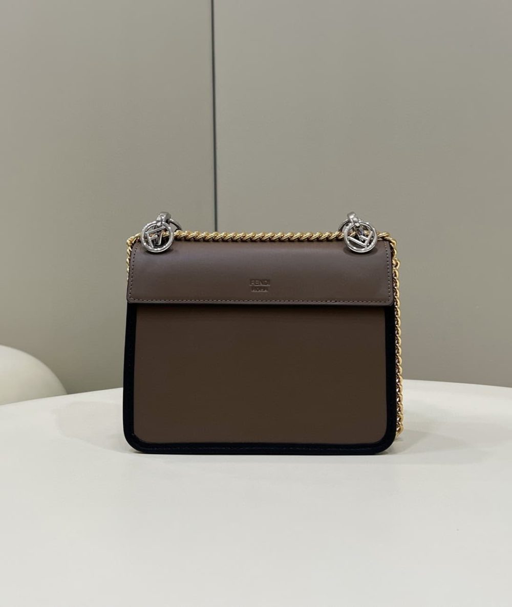 1:1 Replica Fendi Kan I F Small Brown Bag For Woman 15cm/5.5in 8BT286A651F13VK - Image 2