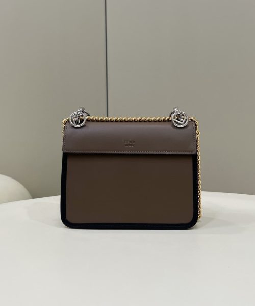 1:1 Replica Fendi Kan I F Small Brown Bag For Woman 15cm/5.5in 8BT286A651F13VK