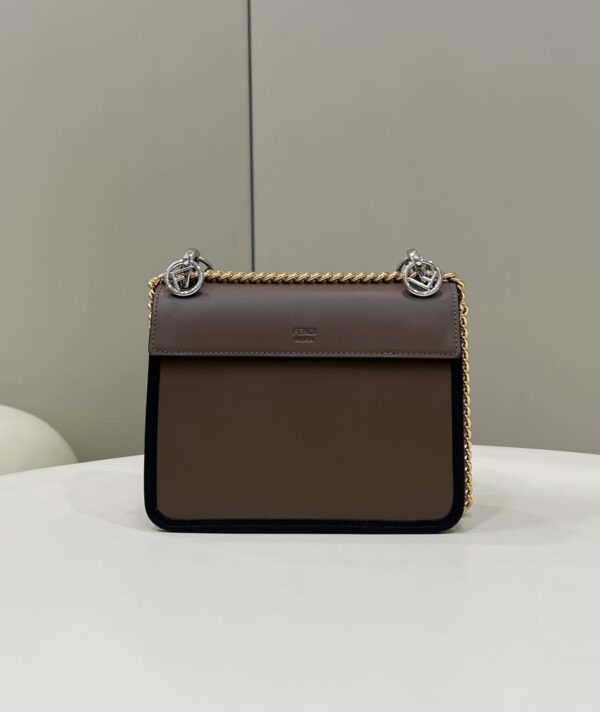 1:1 Replica Fendi Kan I F Small Brown Bag For Woman 15cm/5.5in 8BT286A651F13VK