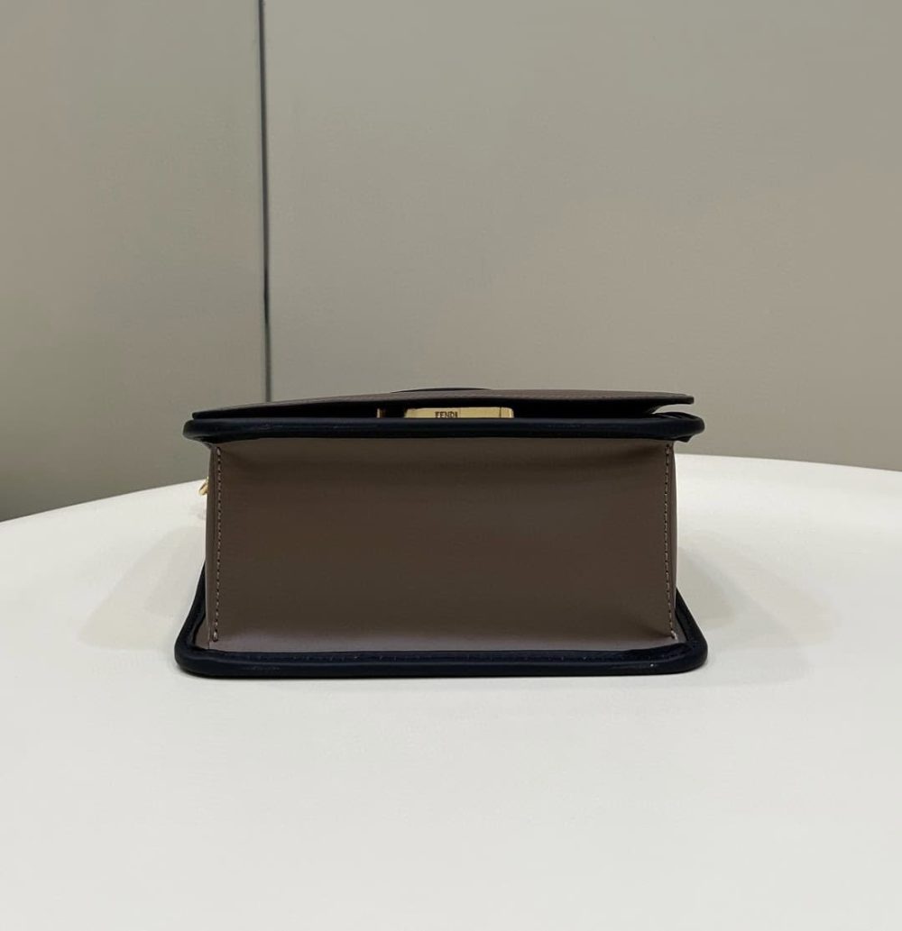 1:1 Replica Fendi Kan I F Small Brown Bag For Woman 15cm/5.5in 8BT286A651F13VK - Image 5