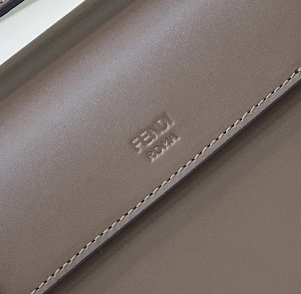 1:1 Replica Fendi Kan I F Small Brown Bag For Woman 15cm/5.5in 8BT286A651F13VK - Image 3
