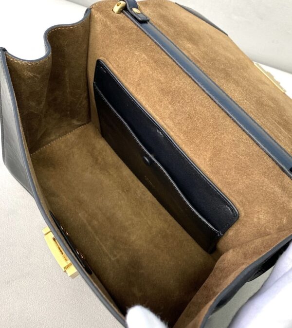 1:1 Replica Fendi Kan U Small Black Bag For Woman 25cm/9.5in