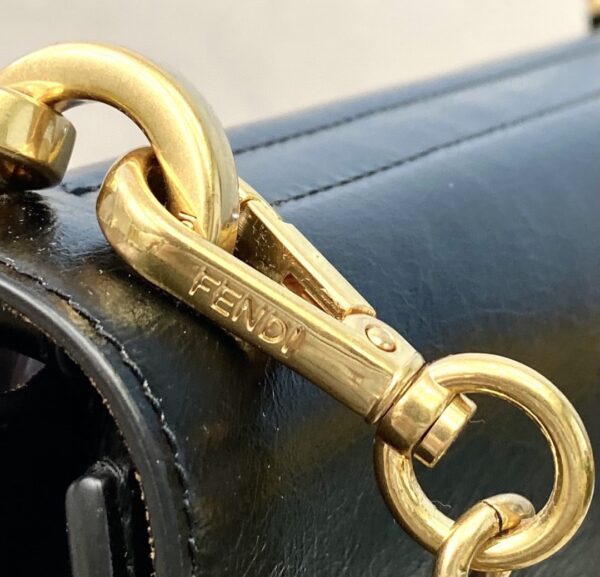 1:1 Replica Fendi Kan U Small Black Bag For Woman 25cm/9.5in