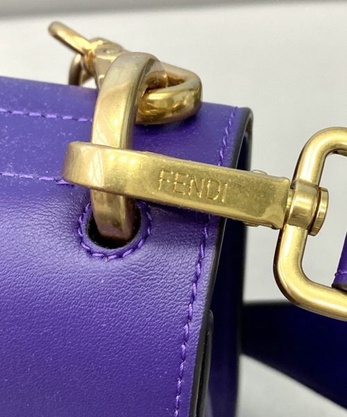 1:1 Replica Fendi Kan U Small Blue Bag For Woman 25cm/9.5in