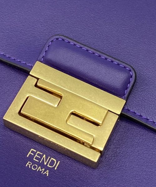 1:1 Replica Fendi Kan U Small Blue Bag For Woman 25cm/9.5in