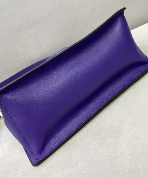 1:1 Replica Fendi Kan U Small Blue Bag For Woman 25cm/9.5in
