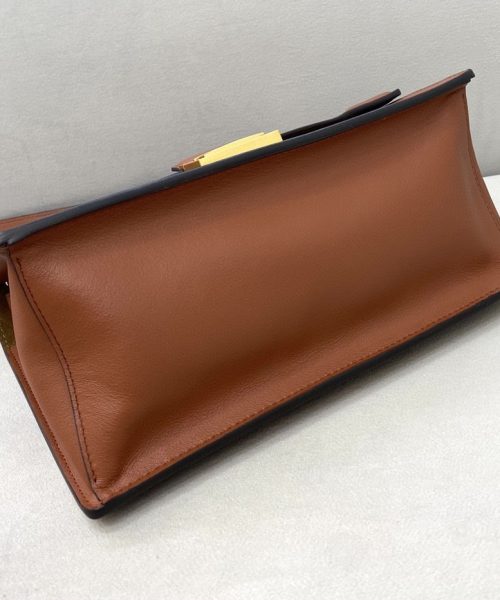 1:1 Replica Fendi Kan U Small Brown Bag For Woman 25cm/9.5in