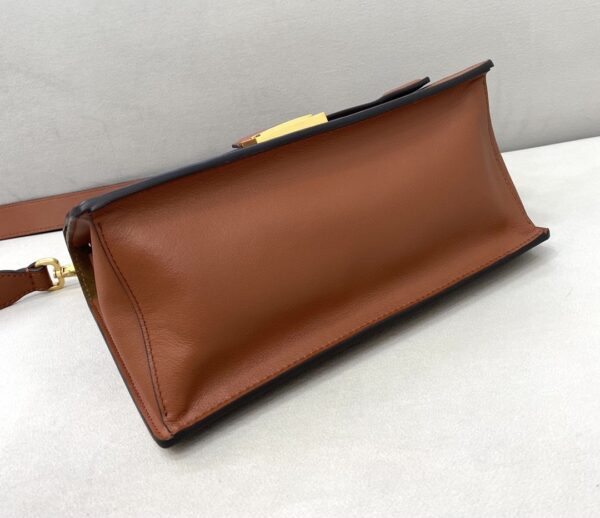 1:1 Replica Fendi Kan U Small Brown Bag For Woman 25cm/9.5in