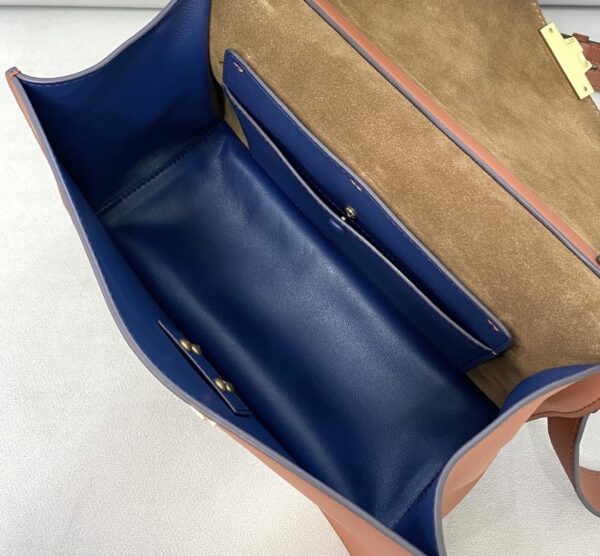 1:1 Replica Fendi Kan U Small Brown Bag For Woman 25cm/9.5in