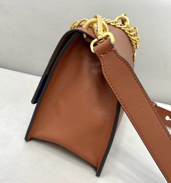 1:1 Replica Fendi Kan U Small Brown Bag For Woman 25cm/9.5in