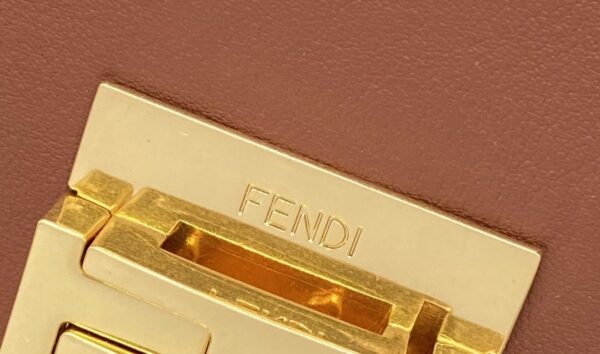 1:1 Replica Fendi Kan U Small Brown Bag For Woman 25cm/9.5in