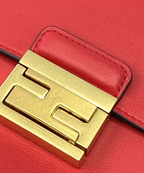 1:1 Replica Fendi Kan U Small Red Bag For Woman 25cm/9.5in