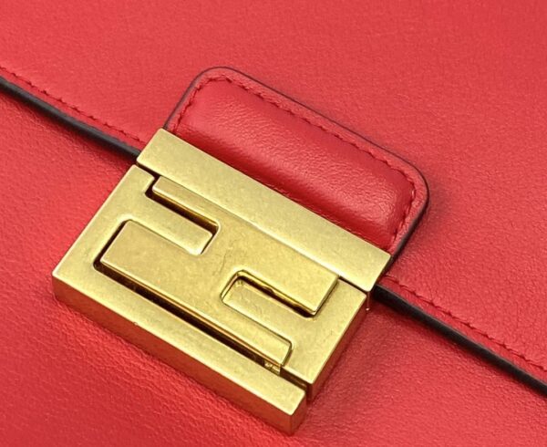 1:1 Replica Fendi Kan U Small Red Bag For Woman 25cm/9.5in