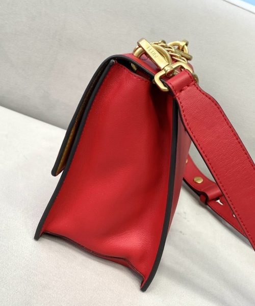 1:1 Replica Fendi Kan U Small Red Bag For Woman 25cm/9.5in