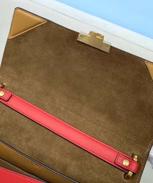 1:1 Replica Fendi Kan U Small Red Bag For Woman 25cm/9.5in