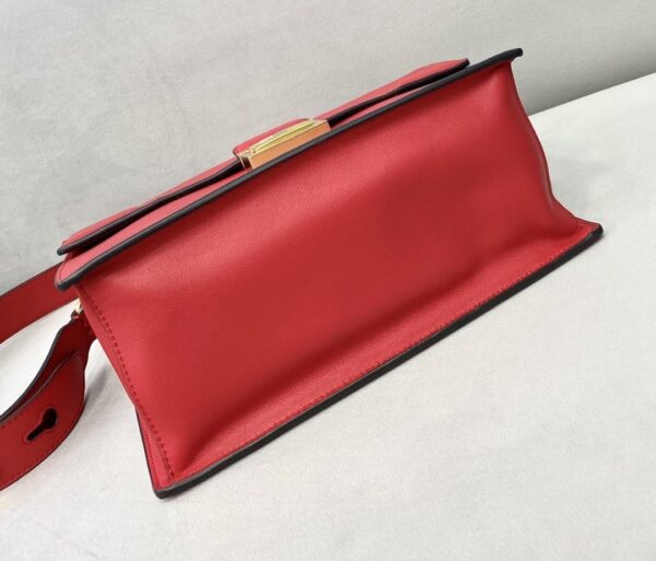 1:1 Replica Fendi Kan U Small Red Bag For Woman 25cm/9.5in